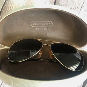 💜PRICE REDUCED COACH AVIATOR SUNGLASSES NEW IN CASE